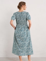 Seasalt Cornwall Blue Meadowsweet Short Sleeve Dress - Image 2 of 5
