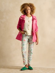 Joules Holt Pink Waterproof Packable Raincoat with Hood - Image 3 of 9