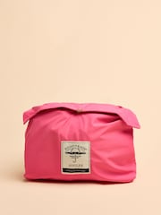 Joules Holt Pink Waterproof Packable Raincoat with Hood - Image 8 of 9