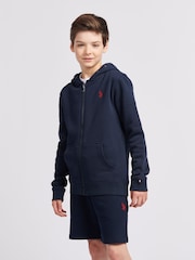 U.S. Polo Assn. Dark Blue Boys Player 3 100% Cotton Hoodie - Image 1 of 8