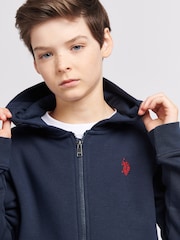 U.S. Polo Assn. Dark Blue Boys Player 3 100% Cotton Hoodie - Image 2 of 8