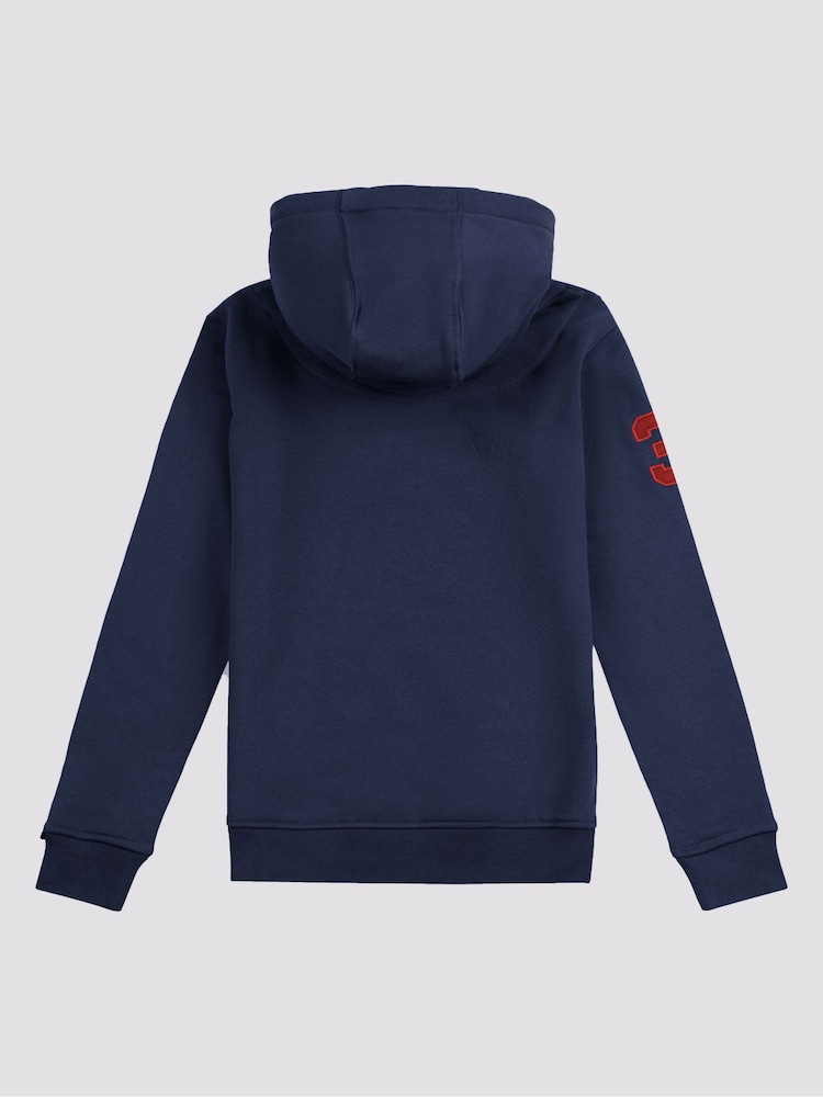U.S. Polo Assn. Dark Blue Boys Player 3 100% Cotton Hoodie - Image 7 of 8