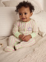 Multi Popper Baby 100% Cotton Sleepsuits 3 Pack (0mths-2yrs) - Image 2 of 14