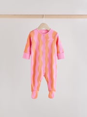 Multi Popper Baby 100% Cotton Sleepsuits 3 Pack (0mths-2yrs) - Image 4 of 14