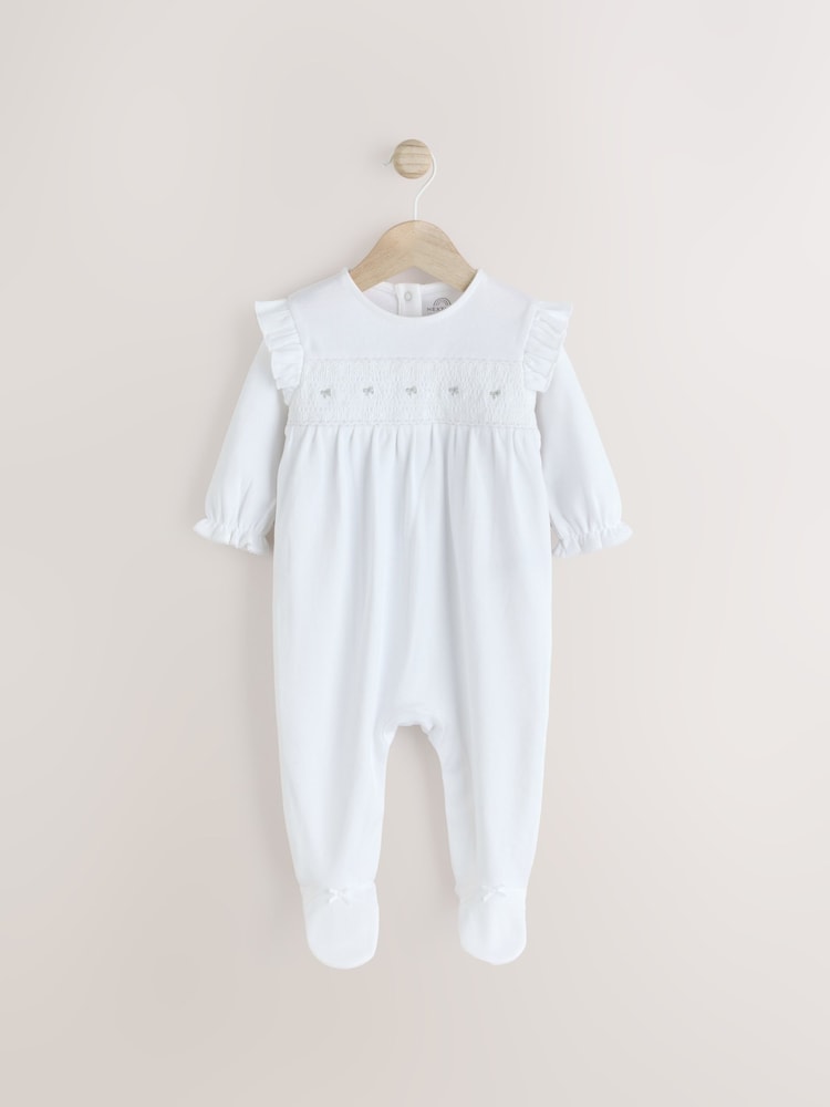 Weiß - Occasion – Baby-Schlafanzug aus 100 % Baumwolle (0M.–2J.) - Bild 1 von 8 Weiß - Occasion – Baby-Schlafanzug aus 100 % Baumwolle (0M.–2J.) - Bild 1 von 8