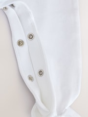 White Occasion Baby 100% Cotton Sleepsuit (0mths-2yrs) - Image 3 of 8