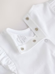 White Occasion Baby 100% Cotton Sleepsuit (0mths-2yrs) - Image 5 of 8