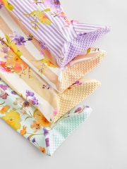 Yellow Floral Baby 100% Cotton Sleepsuits 4 Pack (0-2yrs) - Image 8 of 14