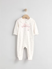 Papa écru - Bébé Family 100% Cotton Combinaison de nuit (0-2ans) - Image 4 de 11