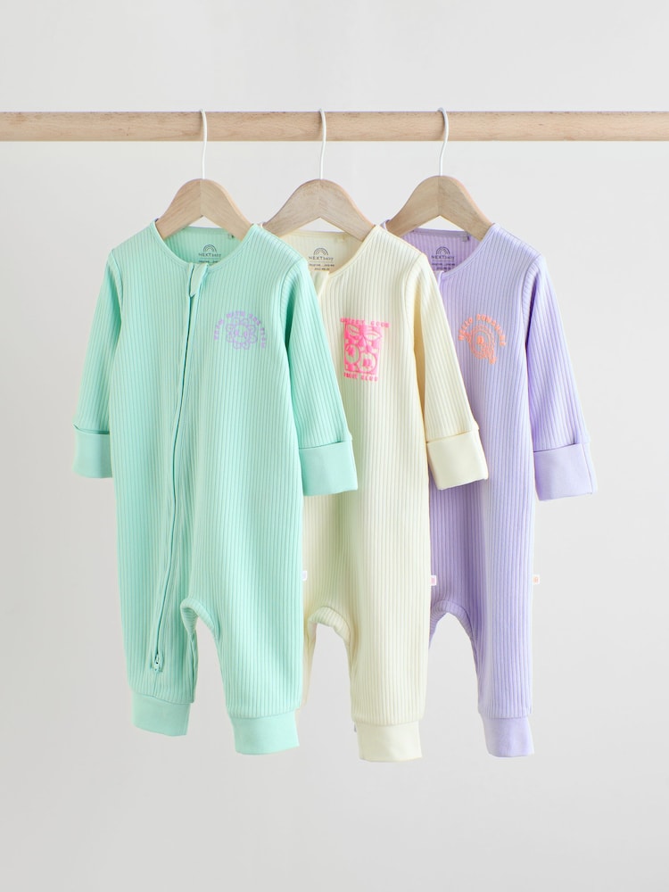Več - Dojenček z zadrgo brez stopal 100% Cotton Sleepsuits 3 Pack (0mesecev-3yrs) - Slika 1 iz 14 Več - Dojenček z zadrgo brez stopal 100% Cotton Sleepsuits 3 Pack (0mesecev-3yrs) - Slika 1 iz 14