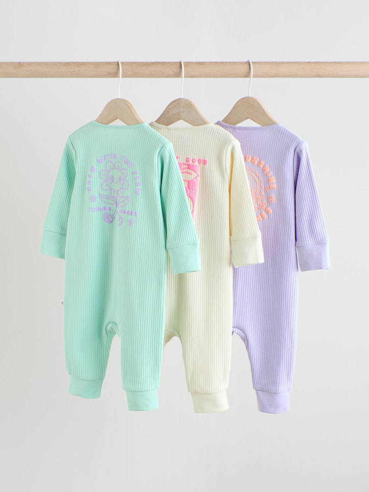 Več - Dojenček z zadrgo brez stopal 100% Cotton Sleepsuits 3 Pack (0mesecev-3yrs) - Slika 2 iz 14 Več - Dojenček z zadrgo brez stopal 100% Cotton Sleepsuits 3 Pack (0mesecev-3yrs) - Slika 2 iz 14
