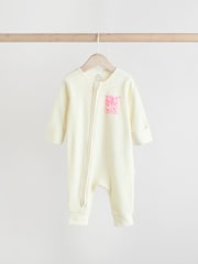 Multi Two Way Zip Baby Footless 100% Cotton Sleepsuits 3 Pack (0mths-3yrs) - Image 4 of 14