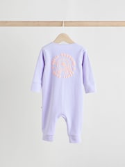 Multi Two Way Zip Baby Footless 100% Cotton Sleepsuits 3 Pack (0mths-3yrs) - Image 8 of 14