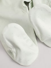 Vert sauge Vert Little Sister - Bébé Family 100% Cotton Combinaison de nuit (0-2ans) - Image 10 de 11