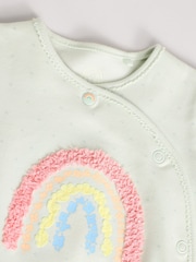 Vert sauge Vert Little Sister - Bébé Family 100% Cotton Combinaison de nuit (0-2ans) - Image 7 de 11