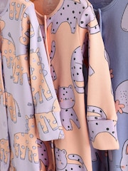 Lilac Purple Baby Footless Sleepsuits 3 Pack (0mths-3yrs) - Image 7 of 12