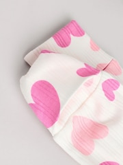 Rose - Lot de 3 dors-bien en2 100% coton imprimé cœur rose (0mois) (0mois-2ans) - Image 10 de 15