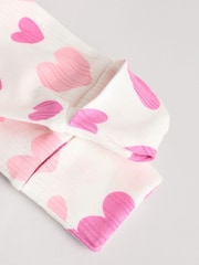 Rose - Lot de 3 dors-bien en2 100% coton imprimé cœur rose (0mois) (0mois-2ans) - Image 11 de 15