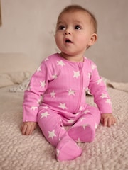 Rose - Lot de 3 dors-bien en2 100% coton imprimé cœur rose (0mois) (0mois-2ans) - Image 13 de 15