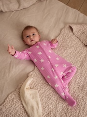 Rose - Lot de 3 dors-bien en2 100% coton imprimé cœur rose (0mois) (0mois-2ans) - Image 15 de 15