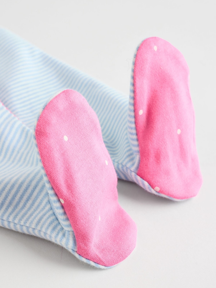 Blue Bunny 3 Pack Baby Sleepsuits (0mths-2yrs) (0mths-2yrs) - Image 11 of 13