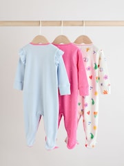 Blue Bunny 3 Pack Baby Sleepsuits (0mths-2yrs) (0mths-2yrs) - Image 2 of 13