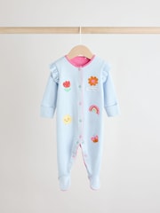 Blue Bunny 3 Pack Baby Sleepsuits (0mths-2yrs) (0mths-2yrs) - Image 3 of 13