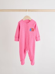Blue Bunny 3 Pack Baby Sleepsuits (0mths-2yrs) (0mths-2yrs) - Image 5 of 13