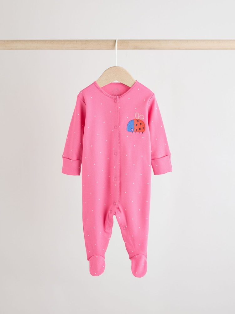 Blue Bunny 3 Pack Baby Sleepsuits (0mths-2yrs) (0mths-2yrs) - Image 5 of 13