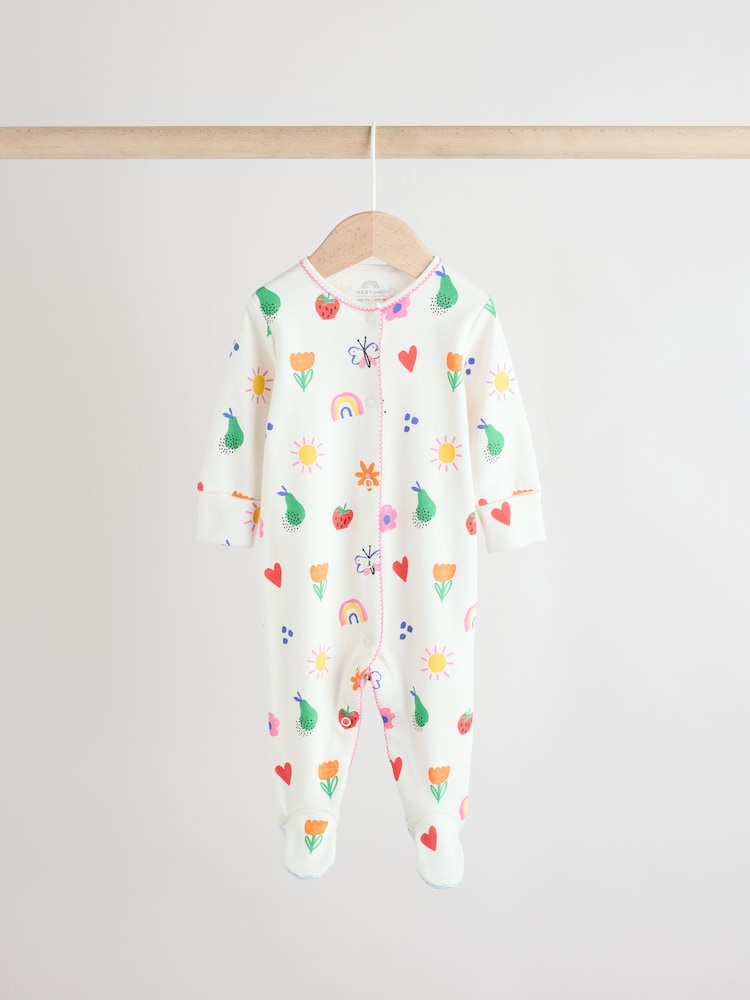 Blue Bunny 3 Pack Baby Sleepsuits (0mths-2yrs) (0mths-2yrs) - Image 6 of 13