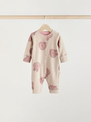 Pink Baby Footless Sleepsuits 3 Pack (0mths-3yrs) - Image 5 of 13
