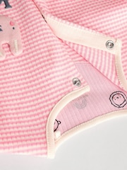 Pink Baby Footless Sleepsuits 3 Pack (0mths-3yrs) - Image 9 of 13