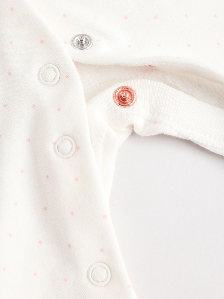 Pink - Baby-Schlafanzüge mit Rüschenmuster aus 100 % Baumwolle im 3er-Pack (0–2 J.) - Bild 13 von 13 Pink - Baby-Schlafanzüge mit Rüschenmuster aus 100 % Baumwolle im 3er-Pack (0–2 J.) - Bild 13 von 13