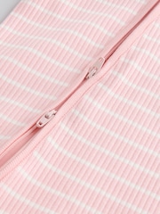 Pink/Grey 3 Pack Baby Slogan 100% Cotton Sleepsuits (0mths-3yrs) (0mths-3yrs) - Image 13 of 13