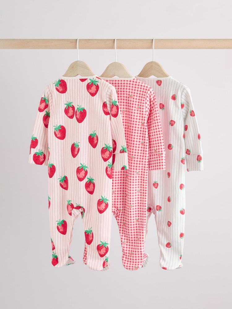 rdeča - 100% Bombaž Strawberry dojenček Spalne obleke 3 paket (0-3let) - Slika 2 iz 12 rdeča - 100% Bombaž Strawberry dojenček Spalne obleke 3 paket (0-3let) - Slika 2 iz 12
