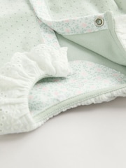 Green Velour Baby Sleepsuit (0mths-3yrs) - Image 4 of 7