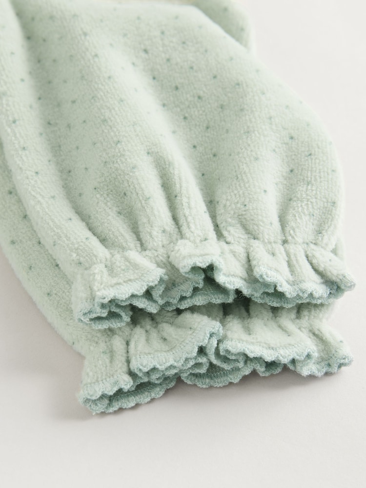 Green Velour Baby Sleepsuit (0mths-3yrs) - Image 7 of 7