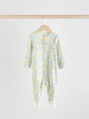 Yellow 5 Pack Baby Sleepsuits (0mths-2yrs) (0mths-2yrs) - Image 3 of 15