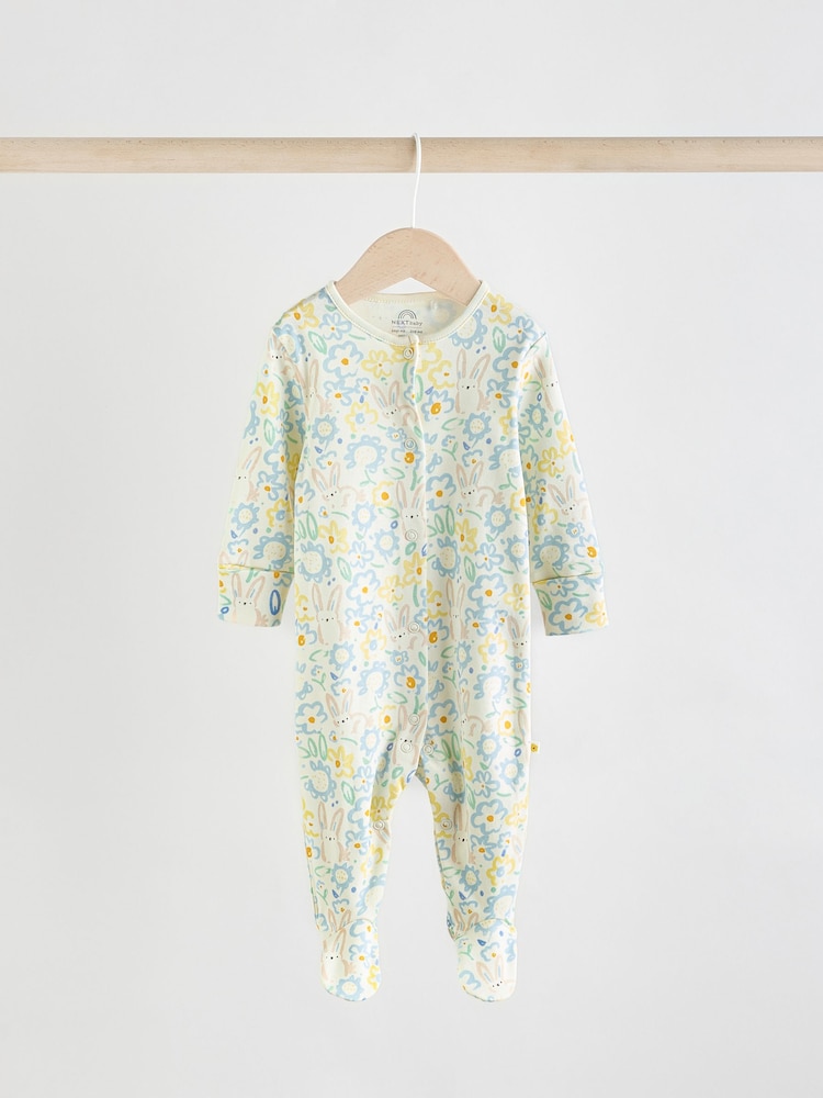 Yellow 5 Pack Baby Sleepsuits (0mths-2yrs) (0mths-2yrs) - Image 3 of 15