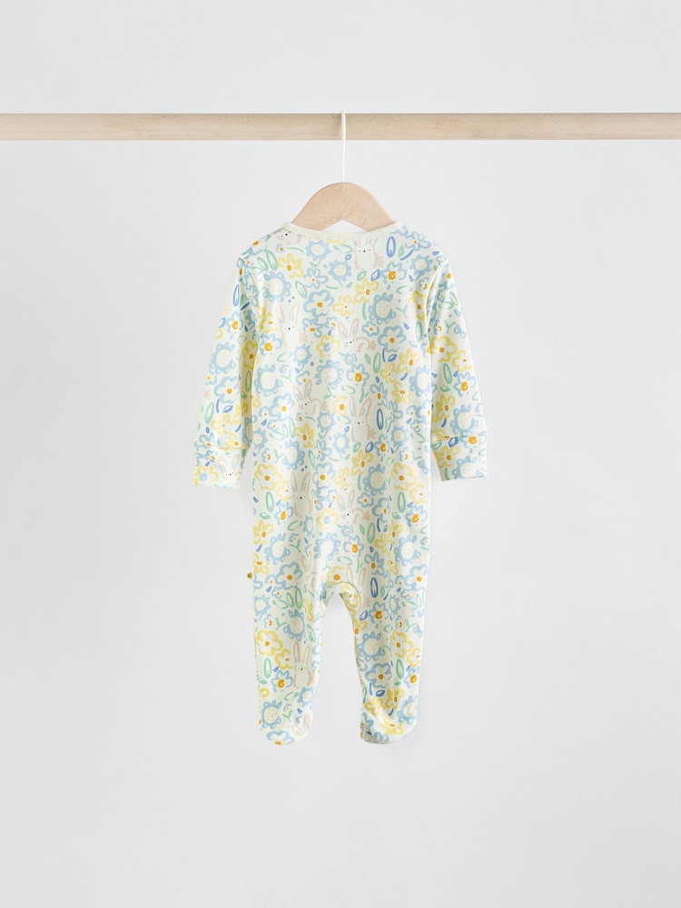Yellow 5 Pack Baby Sleepsuits (0mths-2yrs) (0mths-2yrs) - Image 4 of 15
