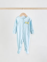 Yellow 5 Pack Baby Sleepsuits (0mths-2yrs) (0mths-2yrs) - Image 5 of 15