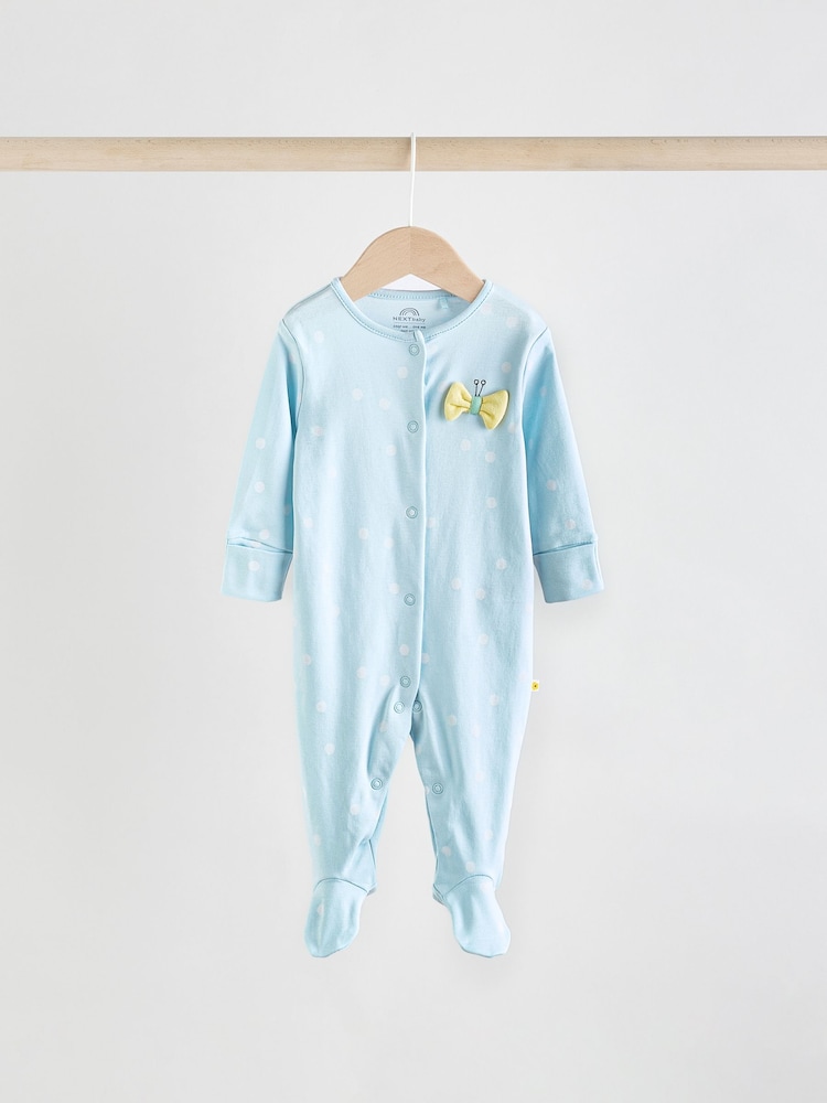 Yellow 5 Pack Baby Sleepsuits (0mths-2yrs) (0mths-2yrs) - Image 5 of 15