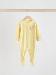 Yellow 5 Pack Baby Sleepsuits (0mths-2yrs) (0mths-2yrs) - Image 6 of 15