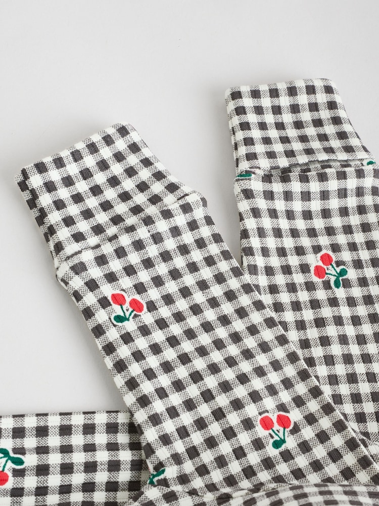 Cream/Red Popper Baby 100% Cotton Sleepsuits 3 Pack (0mths-2yrs) - Image 11 of 13