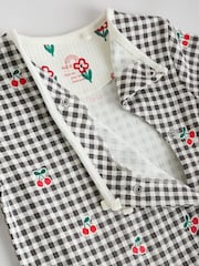 Cream/Red Popper Baby 100% Cotton Sleepsuits 3 Pack (0mths-2yrs) - Image 8 of 13