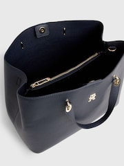 Tommy Hilfiger Blue Emblem Satchel Bag - Image 3 of 6