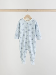 Blau/Weiß - 3er-Pack Baby-Schlafanzüge mit Häschenmotiv (0M.–2J.) (0M.–2J.) - Bild 12 von 19