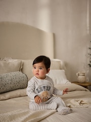 Blau/Weiß - 3er-Pack Baby-Schlafanzüge mit Häschenmotiv (0M.–2J.) (0M.–2J.) - Bild 2 von 19