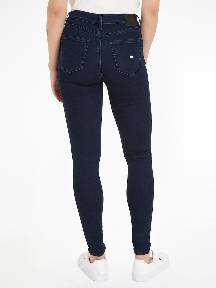 Tommy Hilfiger Blue Nora Dark Wash Skinny Jeans - Image 2 of 3