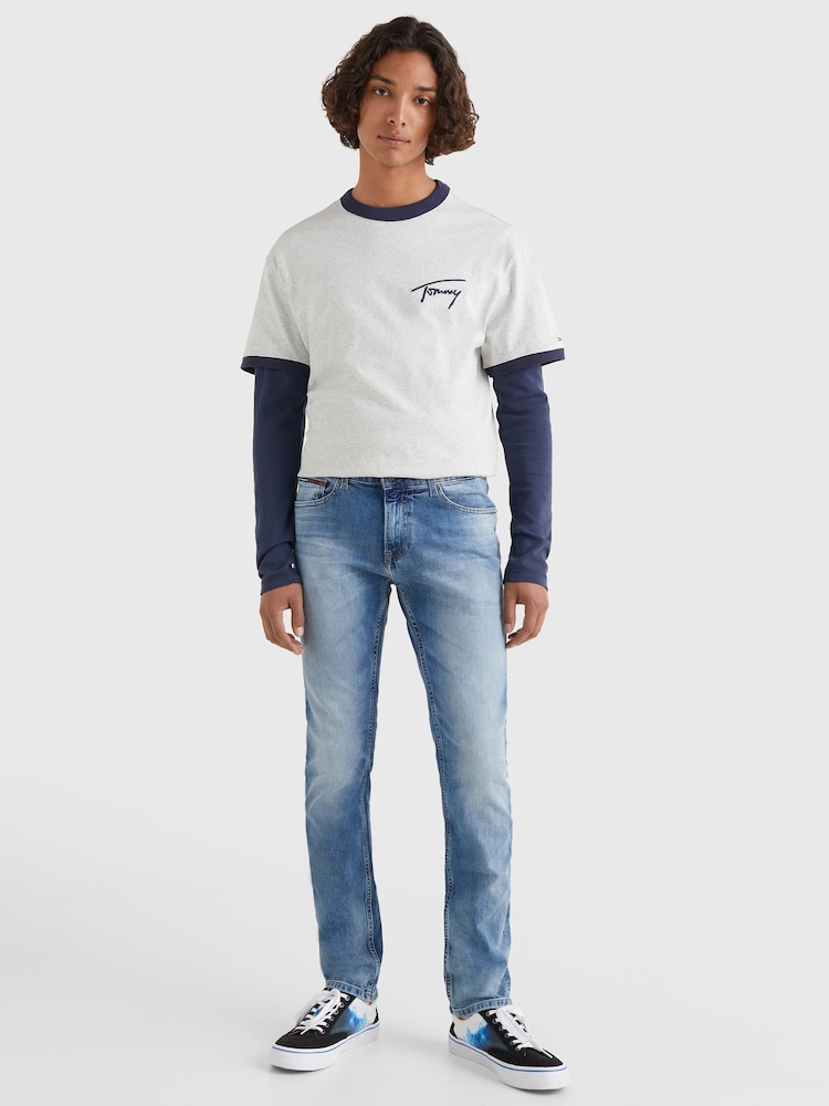 Tommy Hilfiger Blue Light Slim Scanton Jeans - Image 2 of 5